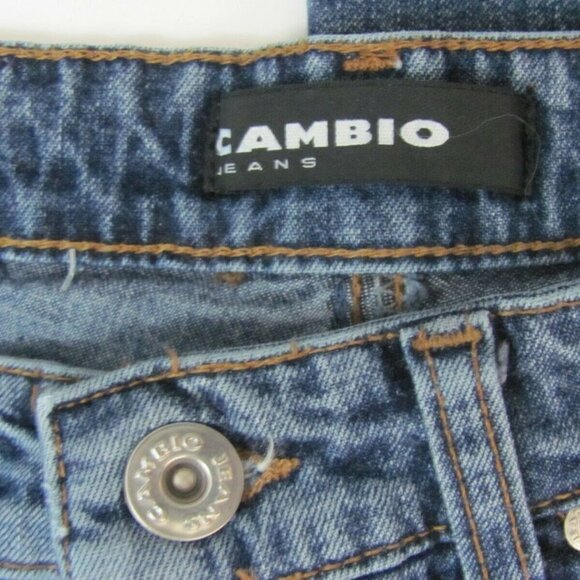 Cambio Jeans Women's Size 8 (28 x 28) Bootcut Medium Wash Mid Rise Rhinestones - Picture 5 of 11